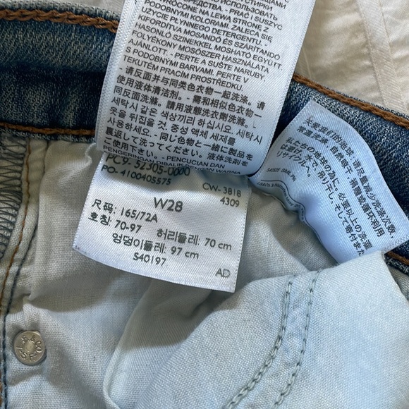 EUC Levi’s Wedge Skinny Womens Jeans 28 - Picture 5 of 9